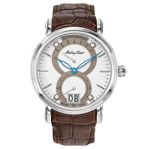 Mathey Tissot Men`s Retrograde 1886 White Dial Watch - H7022AI