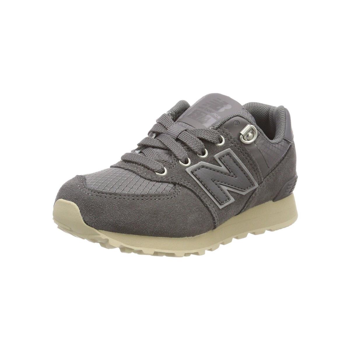 New Balance 574 Little Kids Running Shoes Sneakers KL574VEP - Grey/tan