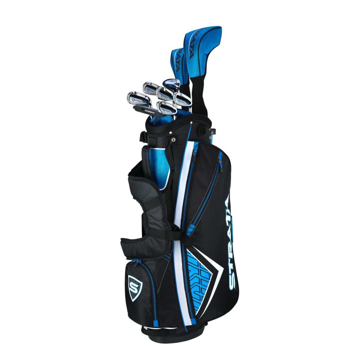 Callaway Strata Mens Complete 12 Piece Package Set - Pick Right or Left Handed - Black & Blue