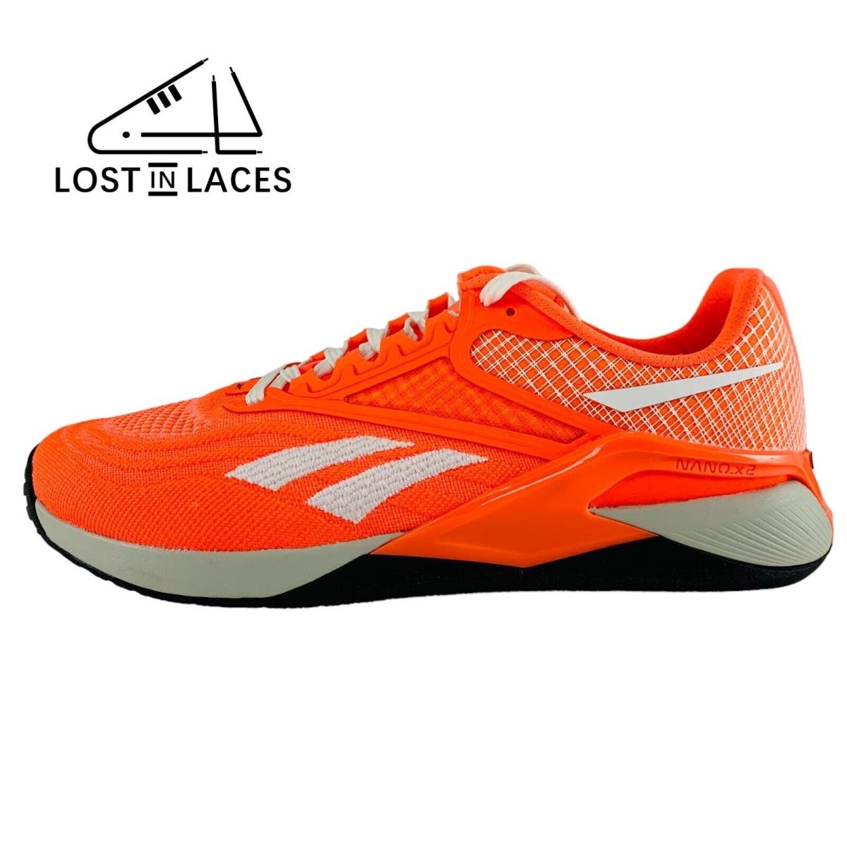 Reebok Nano X2 Orange White Crossfit Training Shoes GX6593 Women`s Sizes
