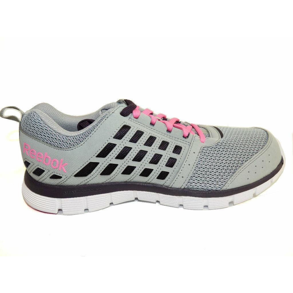 Reebok Women`s Z Dual Ride Gray / Purple / Pink / White Running Shoes Size 7.5 M - Gray