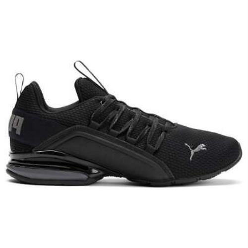 Puma Axelion Refresh Wide Running Mens Black Sneakers Athletic Shoes 37893501 - Black