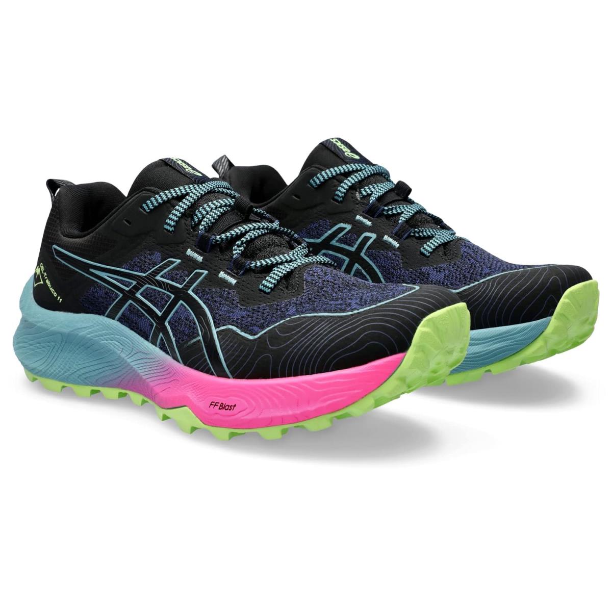 Woman`s Sneakers Athletic Shoes Asics Gel-trabuco 11 Black/Gris Blue