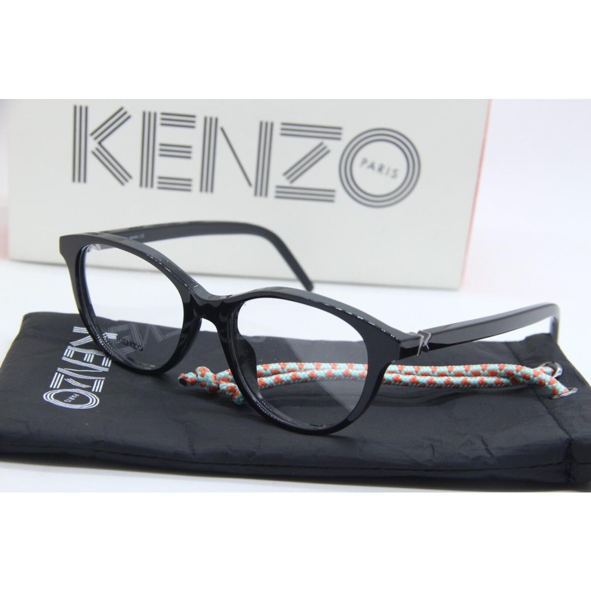 Kenzo KZ 50120I 001 Black Eyeglasses W/case 52-17