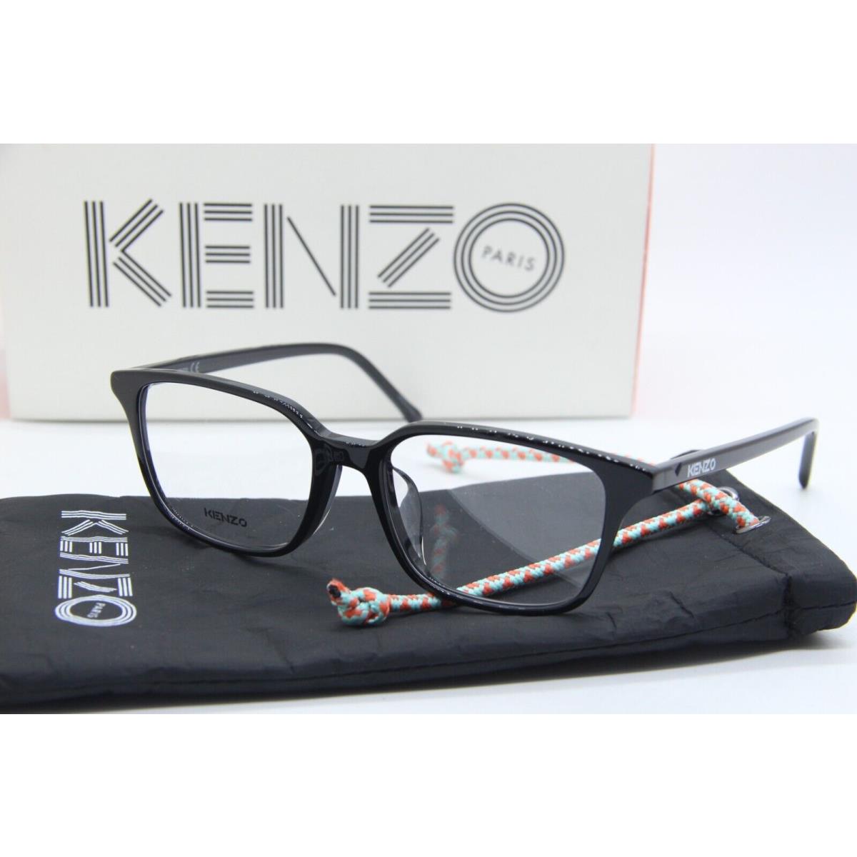 Kenzo KZ 50146F 001 Black Eyeglasses W/case 53-17