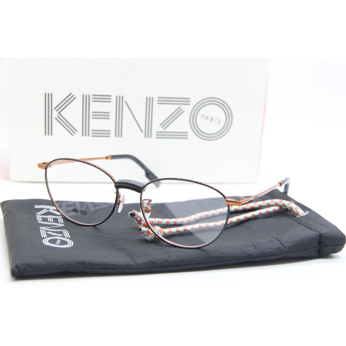 Kenzo KZ 50019U 036 Black Bronze Eyeglasses W/case 53-16