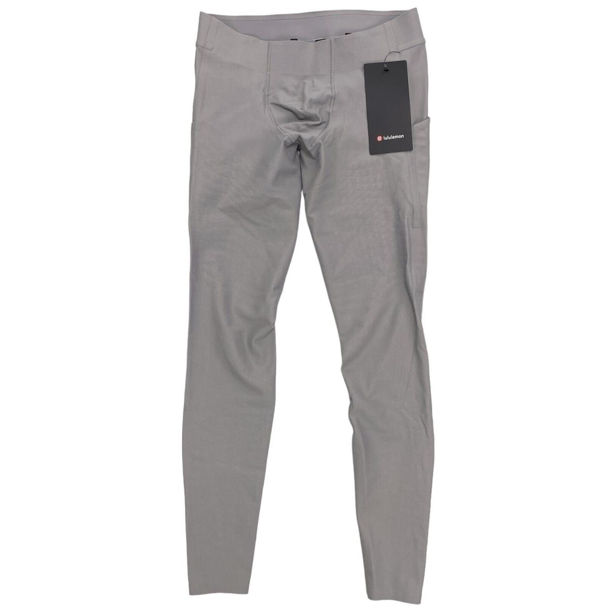 Lululemon Men`s Senseknit Running Tight 28`` Gull Grey - Activewear Pants