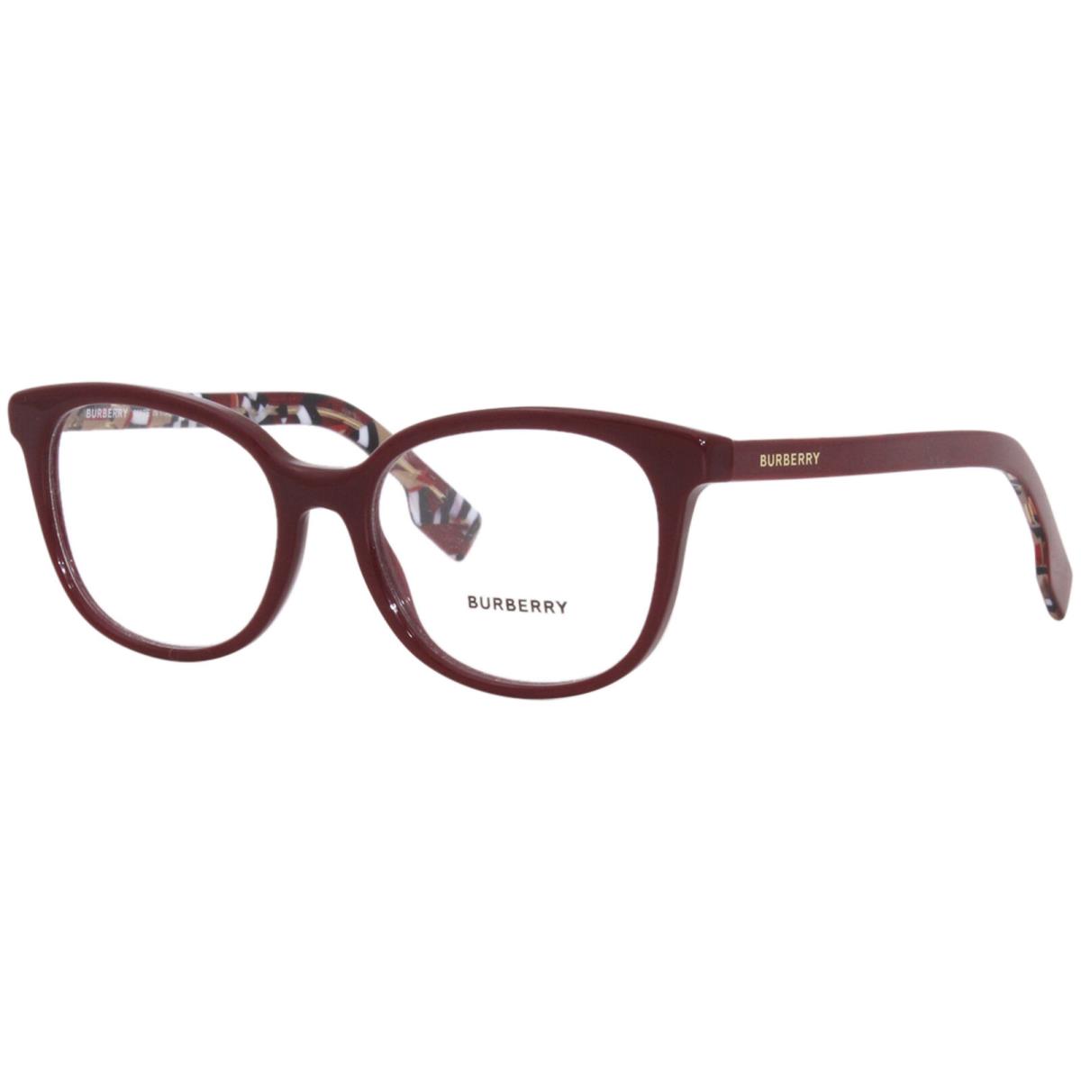 Burberry BE2291 3742 Eyeglasses Women`s Bordeaux Full Rim Square Shape 53-mm