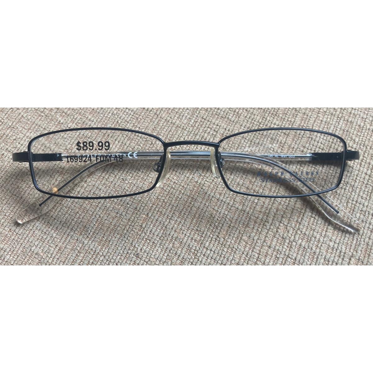 Ralph Lauren RL 1491 003 Black 48-17-135 Rectangular Womens Eyeglasses Frame