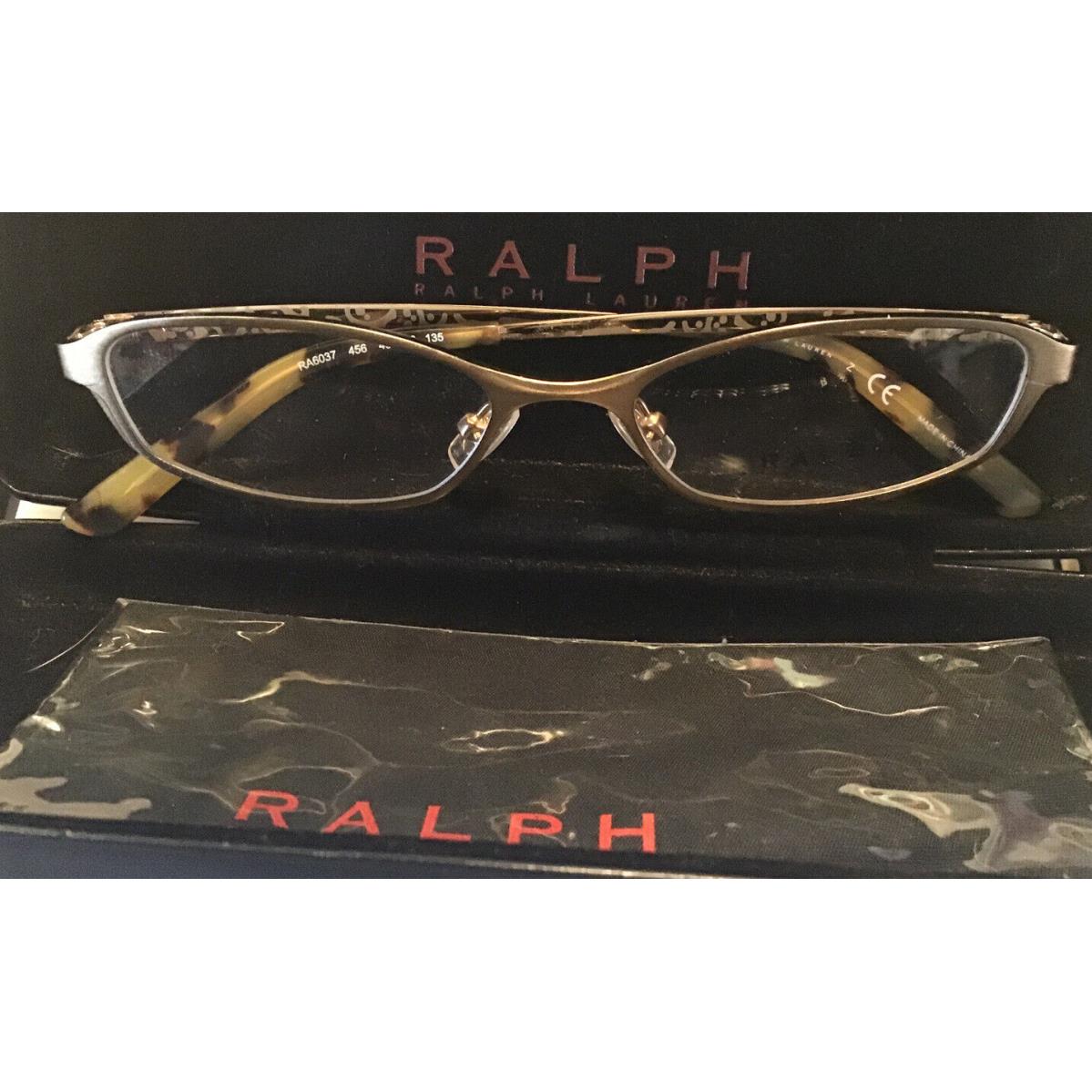 Ralph Lauren Eyeglasses RL 5104 9375 Gold RA6037 456 49-16 135 Gold Unisex