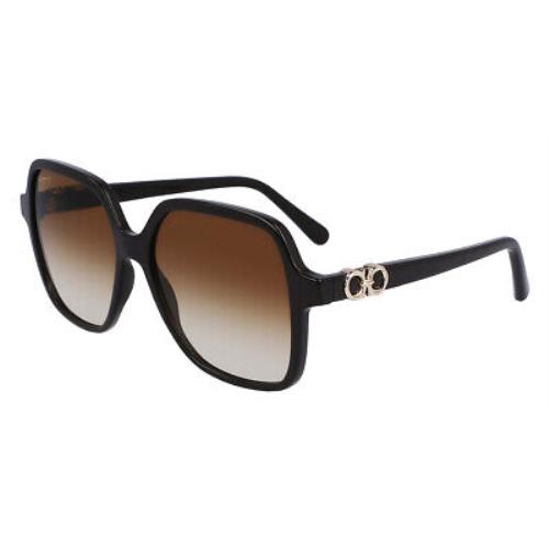 Salvatore Ferragamo SF1083S Sunglasses Dark Brown 57mm