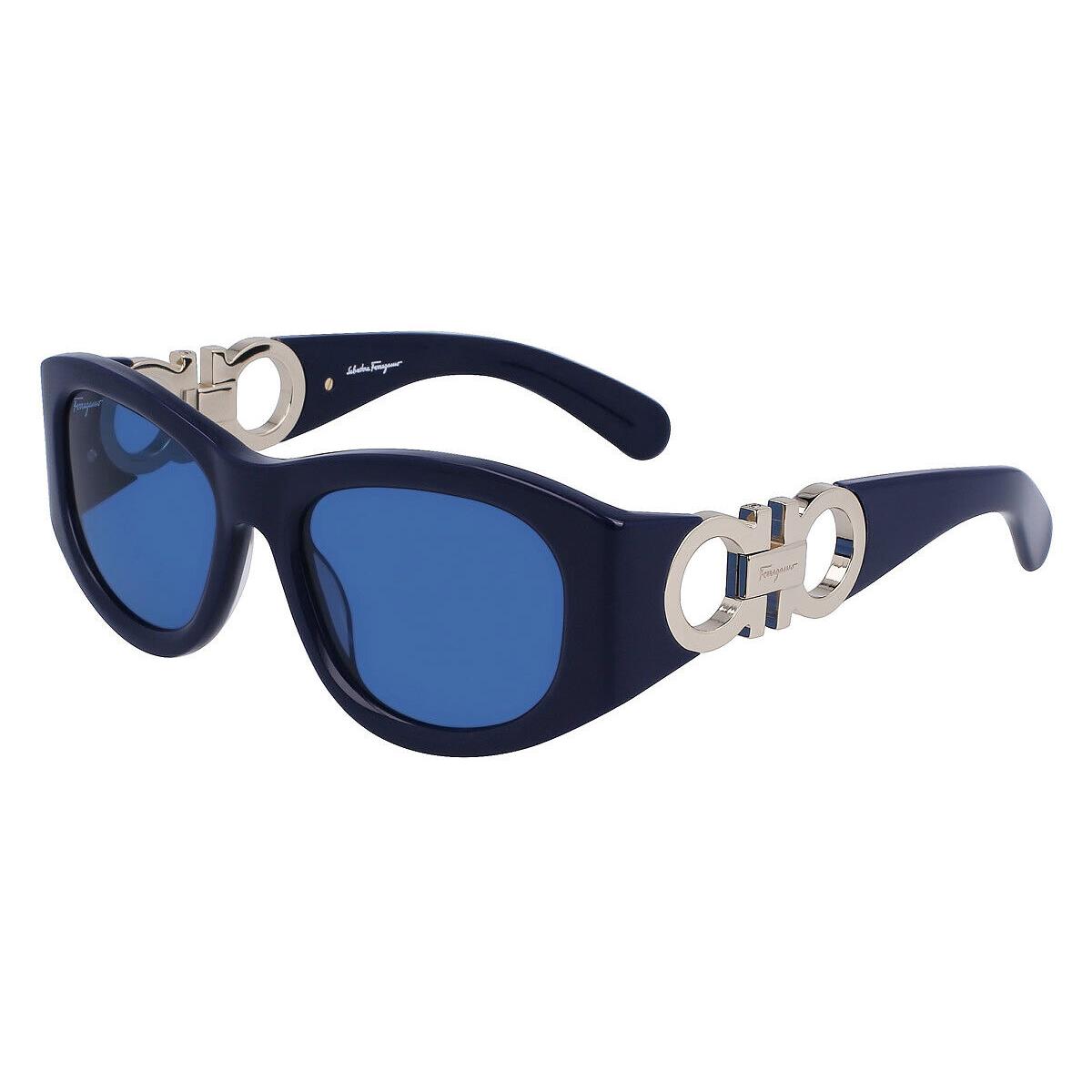 Salvatore Ferragamo SF1082S Sunglasses Women Blue Square 53mm