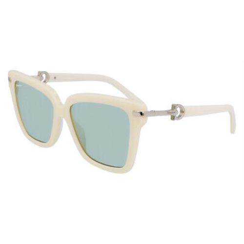 Salvatore Ferragamo SF1085S Sunglasses Women Ivory Square 57