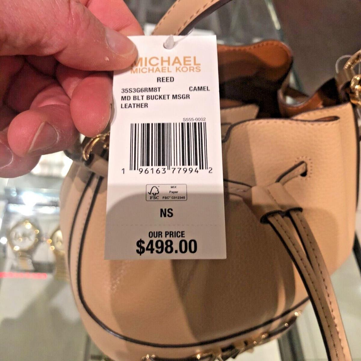 Michael Kors Reed Drawstring Bucket Messenger Handbag Purse Card Holder-  Var | Fash Brands