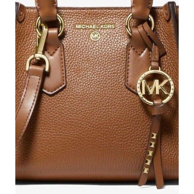 Michael Kors Small Convertible Satchel/x-body Leather Brown or Bag + Wallet Set