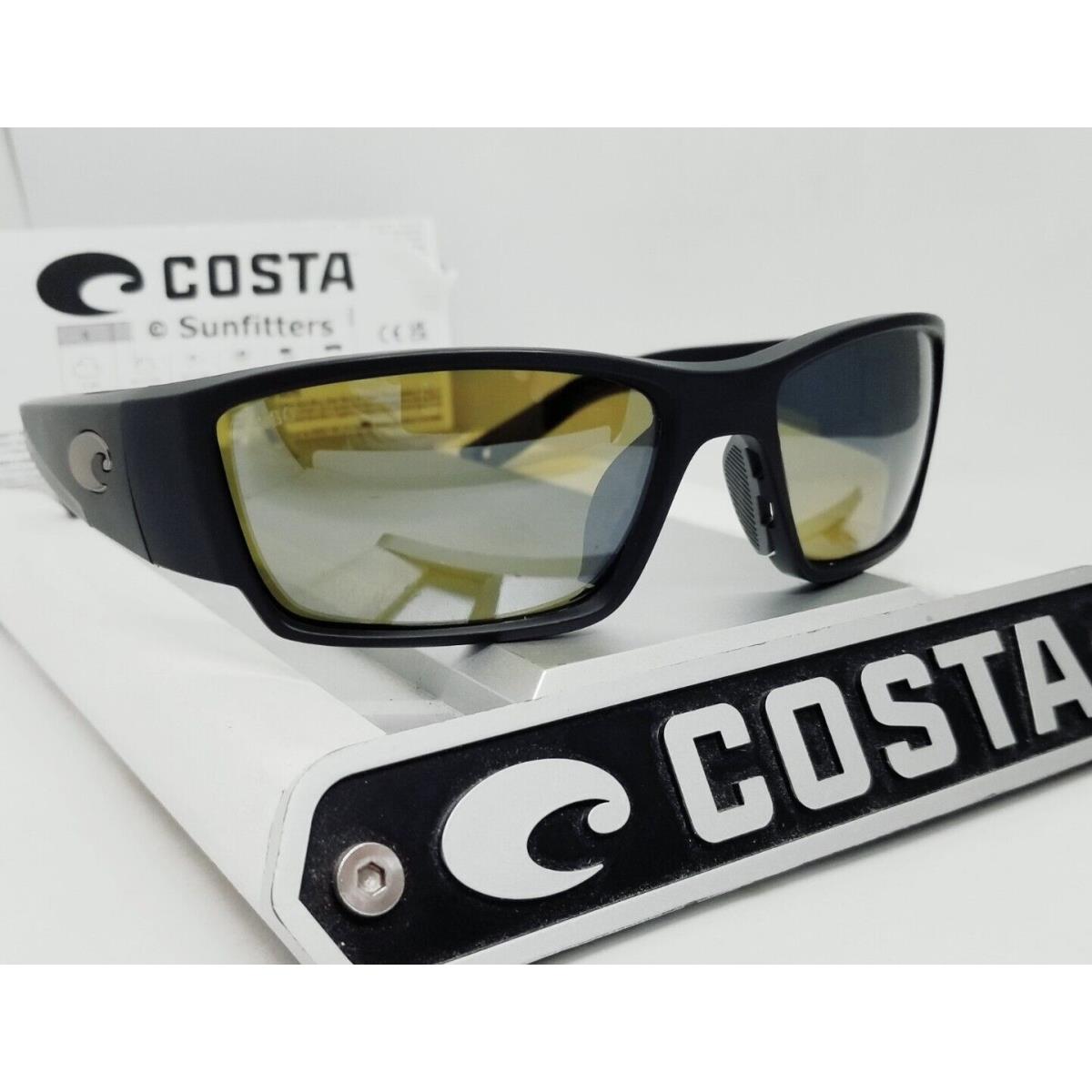 Costa Del Mar Black/sunrise Silver Mirror Corbina Pro Polarized 580G Sunglasses