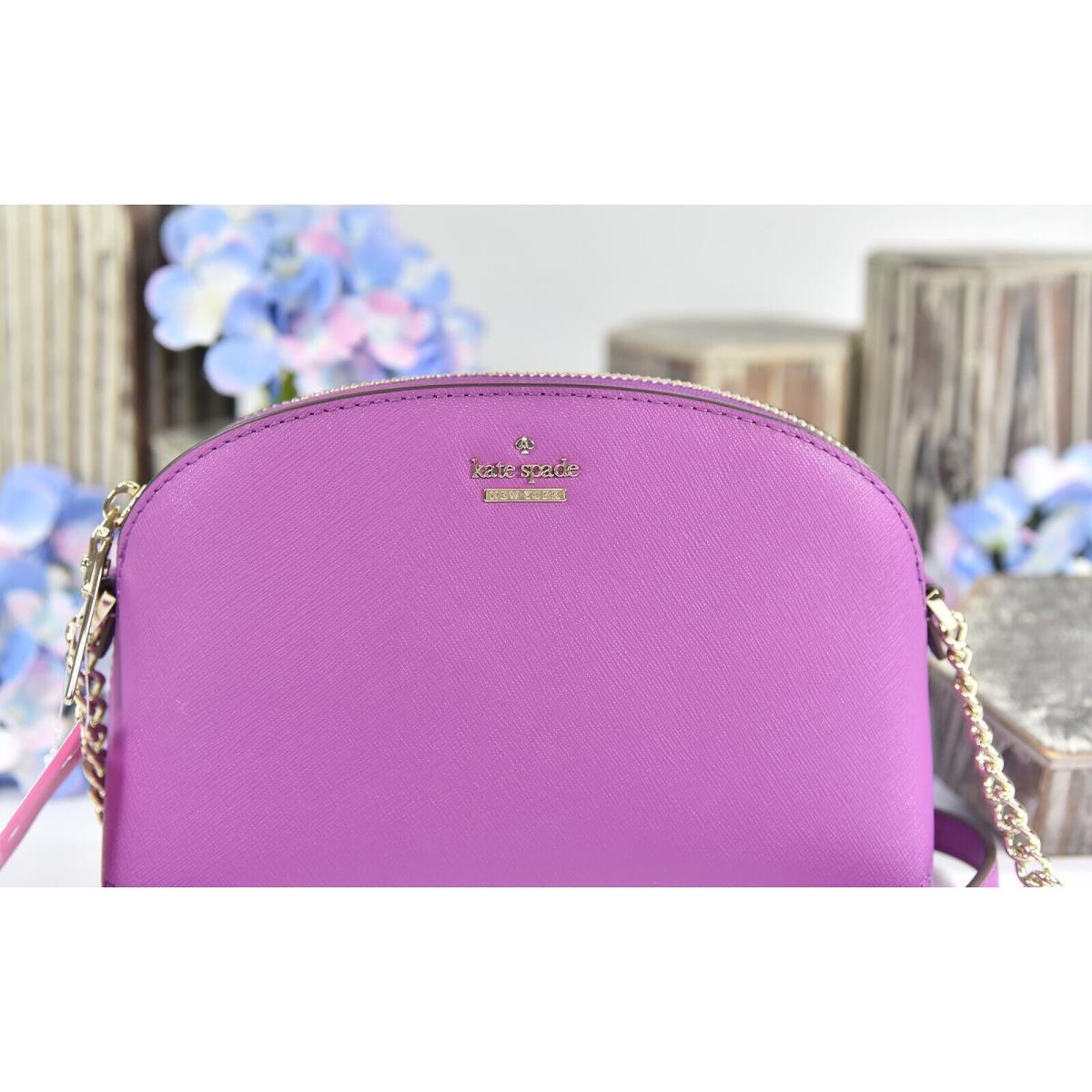 Kate Spade Cameron Street - Hilli Leather Crossbody Bag - Purple In Morning  Dawn