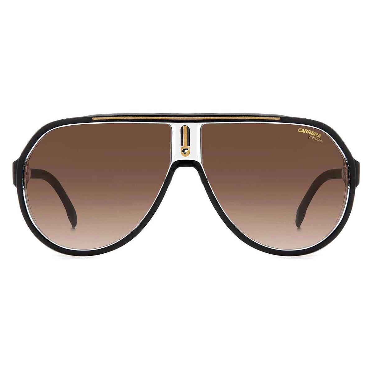 Carrera 1057/S Sunglasses Black Gold Brown Gradient 64mm