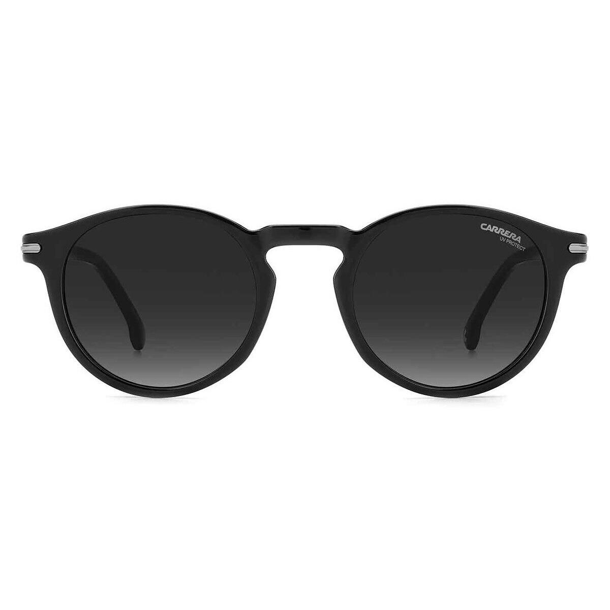 Carrera 301/S Sunglasses Unisex Black Gray Shaded Square 50