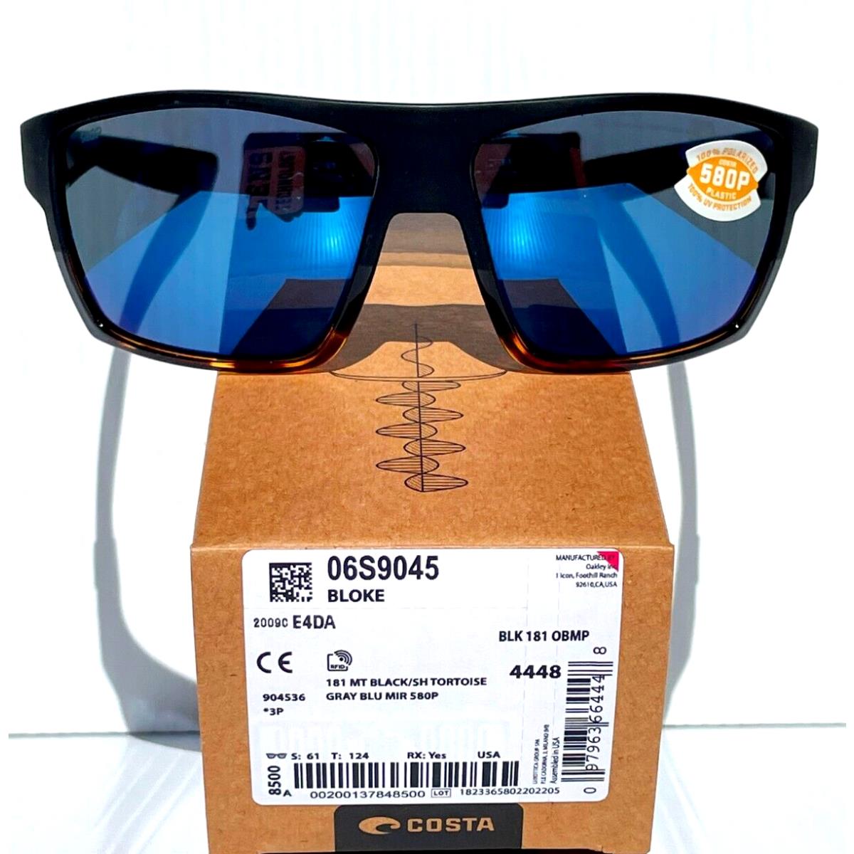 Costa Del Mar sunglasses Bloke - Frame: Black & Tortoise, Lens: Blue 4