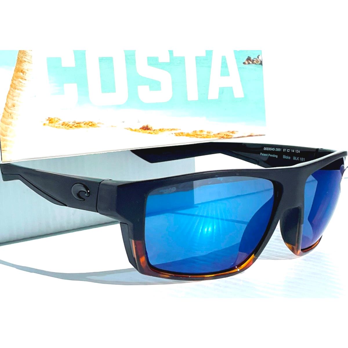 Costa Del Mar sunglasses Bloke - Frame: Black & Tortoise, Lens: Blue 8