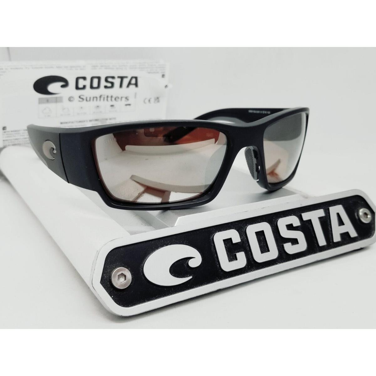 Costa Del Mar Black/copper Silver Mirror Corbina Pro Polarized 580G Sunglasses