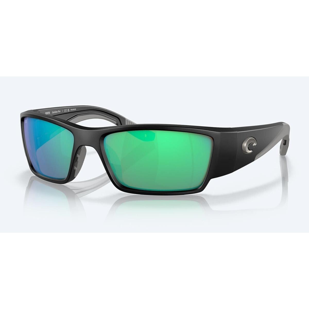 Costa Del Mar Corbina Pro Matte Black Green Mirror Polarized Glass 580G