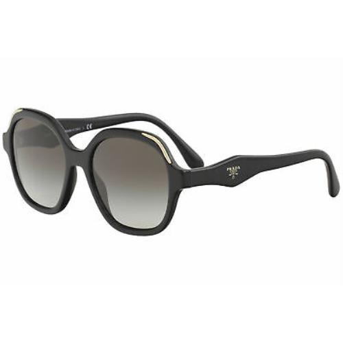 Prada Women`s SPR06U SPR/06U 1AB/0A7 Black Fashion Square Sunglasses 52mm