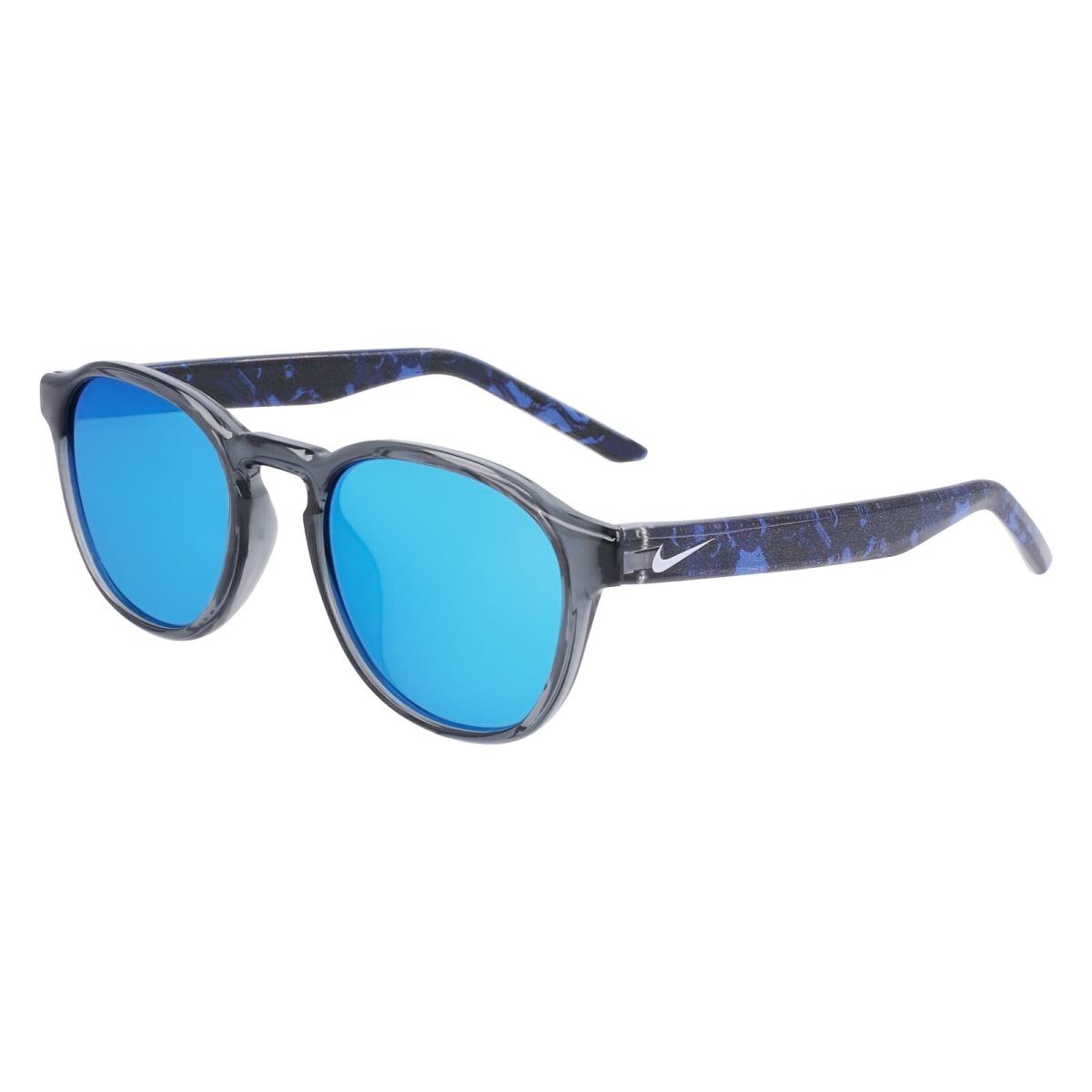 Nike Smash M DZ 7383 DZ7383 Dark Grey Blue Mirror 021 Sunglasses - Frame: dark-grey-blue-mirror