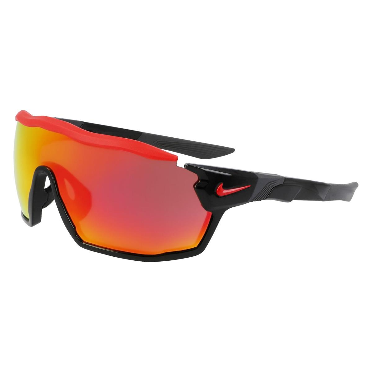 Nike Show X Rush M DZ 7370 DZ7370 Black Red Mirror 010 Sunglasses