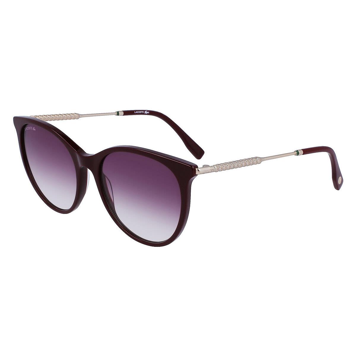 Lacoste L993S Sunglasses Women Dark Red Cat Eye 54mm