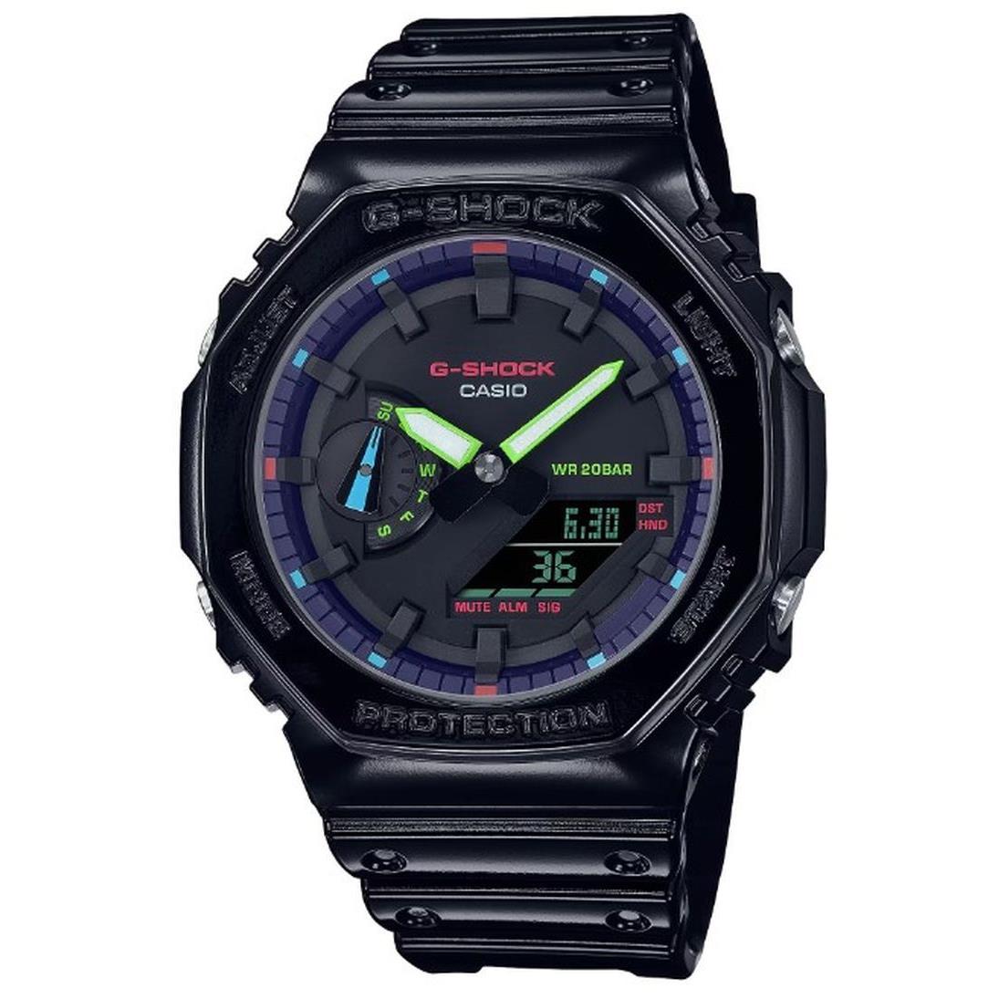 Casio G-shock Light and Strong Analog Digital Watch GA2100RGB-1A