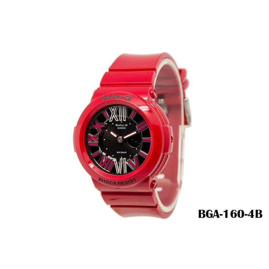 Casio BGA-160-4BDR Neon Lighting