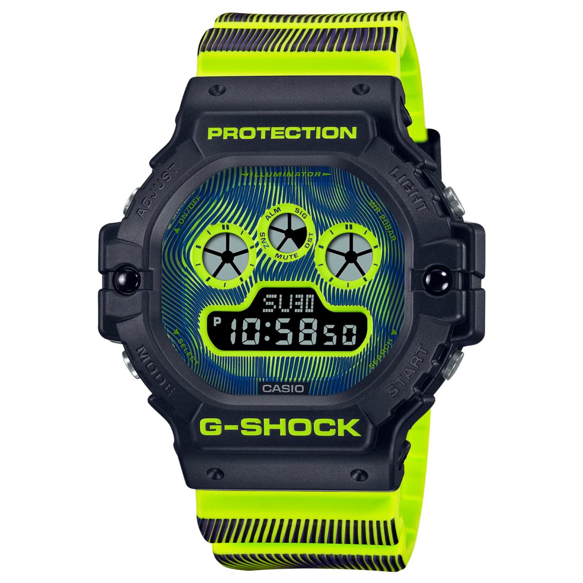 Casio G-shock Digital Green Resin Strap Men Watch DW-5900TD-9DR