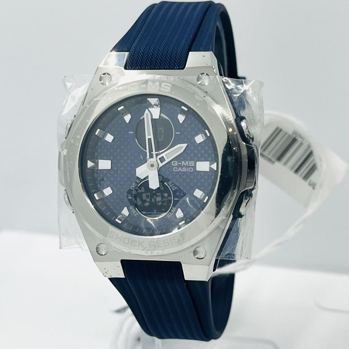 Casio Women s Baby-g Digital/analog MSG-C100-2A Silver/blue 36mm Watch