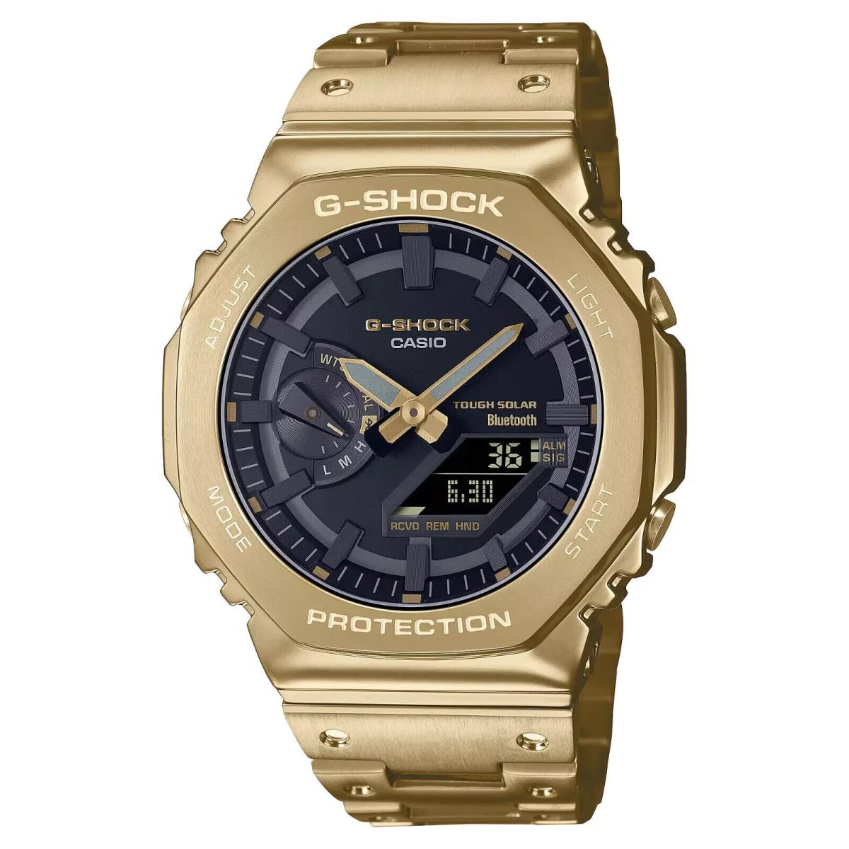 Casio G-shock Analog-digital Metal Gold Ion Plated Men`s Watch GMB2100GD-9A