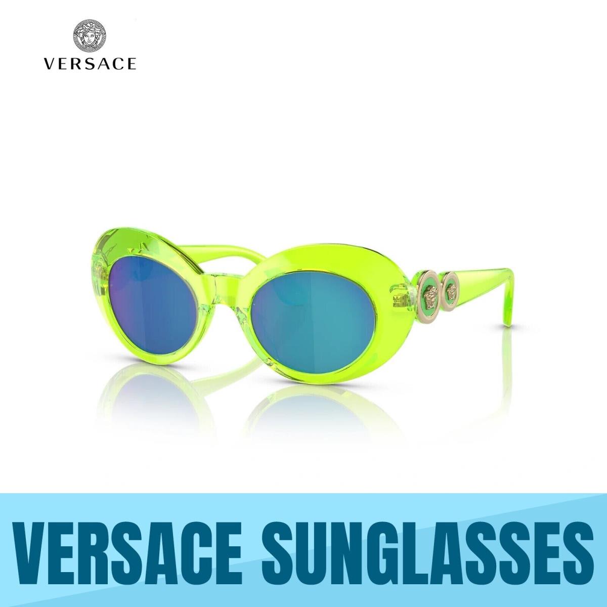 Versace VK4428U 537125 Transparent Green Girls Kids Sunglasses 45MM