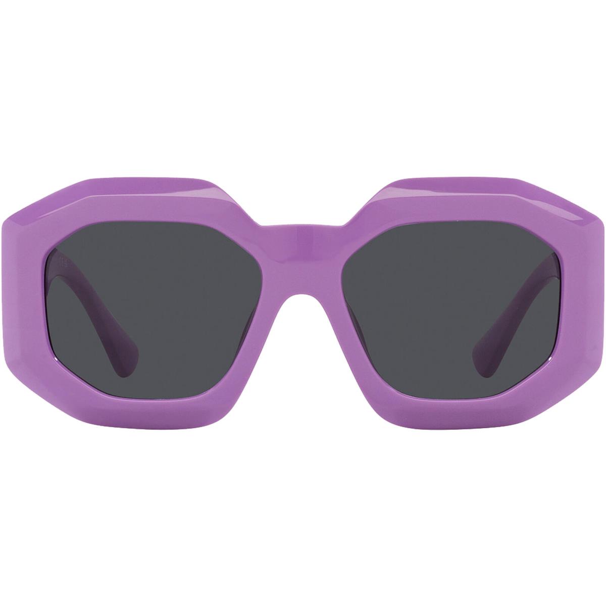 Versace Women`s Lilac Oversized Geometric Sunglasses - VE4424U 536687-56 - Italy