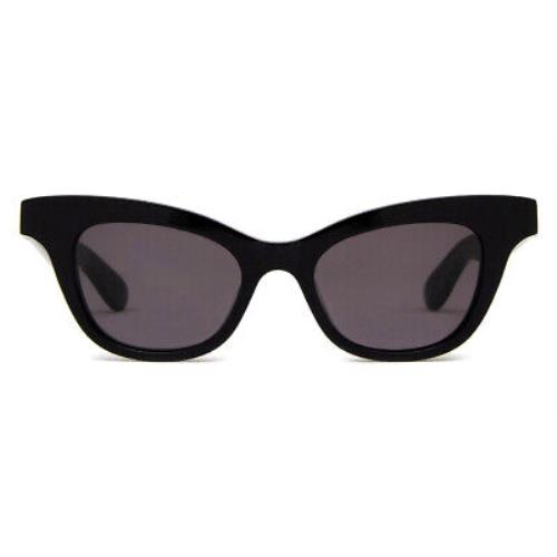 Alexander Mcqueen AM0381S Sunglasses Black Gray 47mm