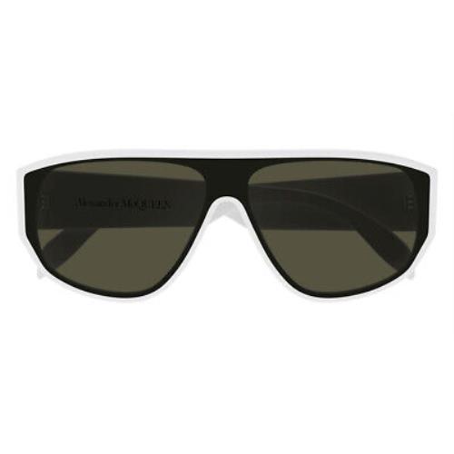 Alexander Mcqueen AM0386S Sunglasses White Green 99mm