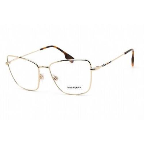 Burberry BE 1367 1109 Eyeglasses Light Gold Frame 53mm