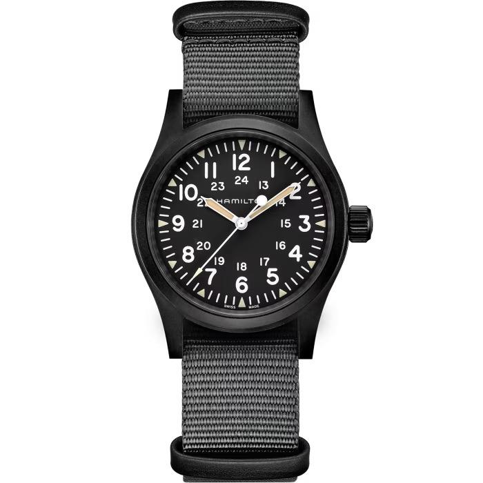 Hamilton Khaki Field Men`s Mechanical 38mm Black Watch H69409930