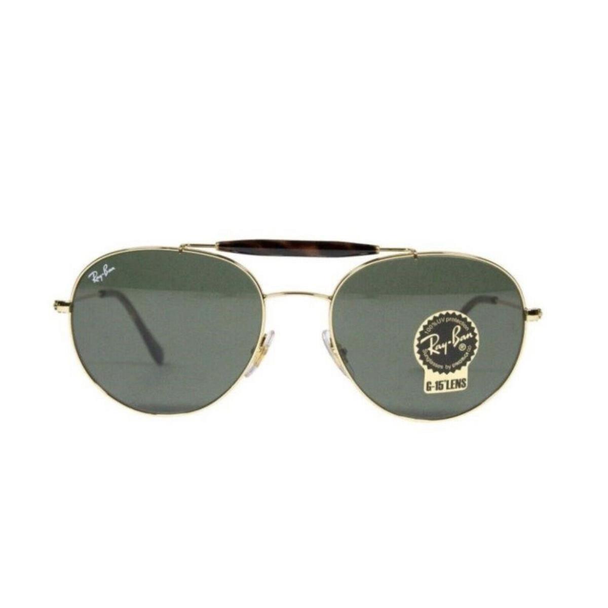 Ray Ban Sunglasses Ray-ban Fashion Eyewear Gold Unisex Aviator Shape ORB3540