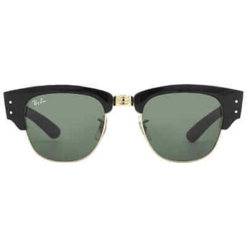 Ray Ban Mega Clubmaster Green Square Unisex Sunglasses RB0316S 901/31 50 - Frame: , Lens: Green