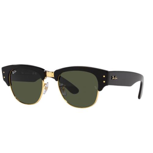 Ray-ban Mega Clubmaster Black Frame Green Lenses Sunglasses RB0316S-901/31-53