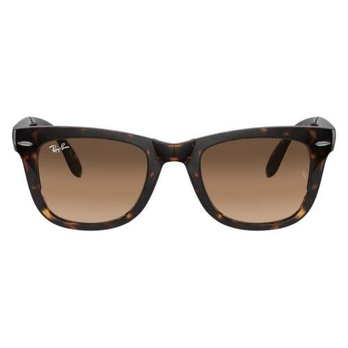 Ray-ban Wayfarer Folding Classic Tortoise / Brown B-15 Sunglasses RB4105 710 54 - Frame: Brown, Lens: Brown