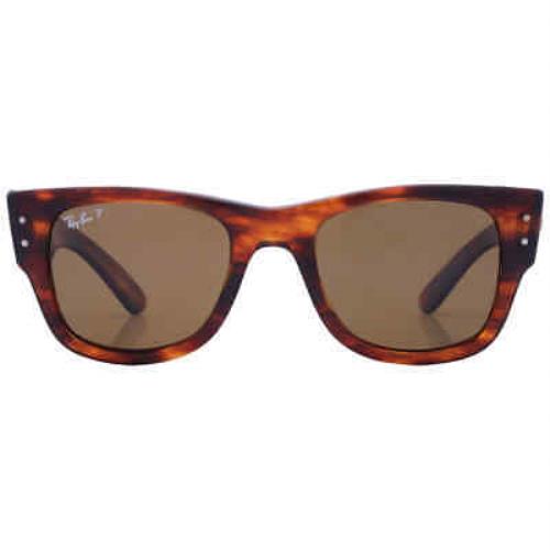 Ray Ban Mega W-r Polairzed Brown Square Unisex Sunglasses RB0840S 954/57 51 - Brown Frame, Brown Lens