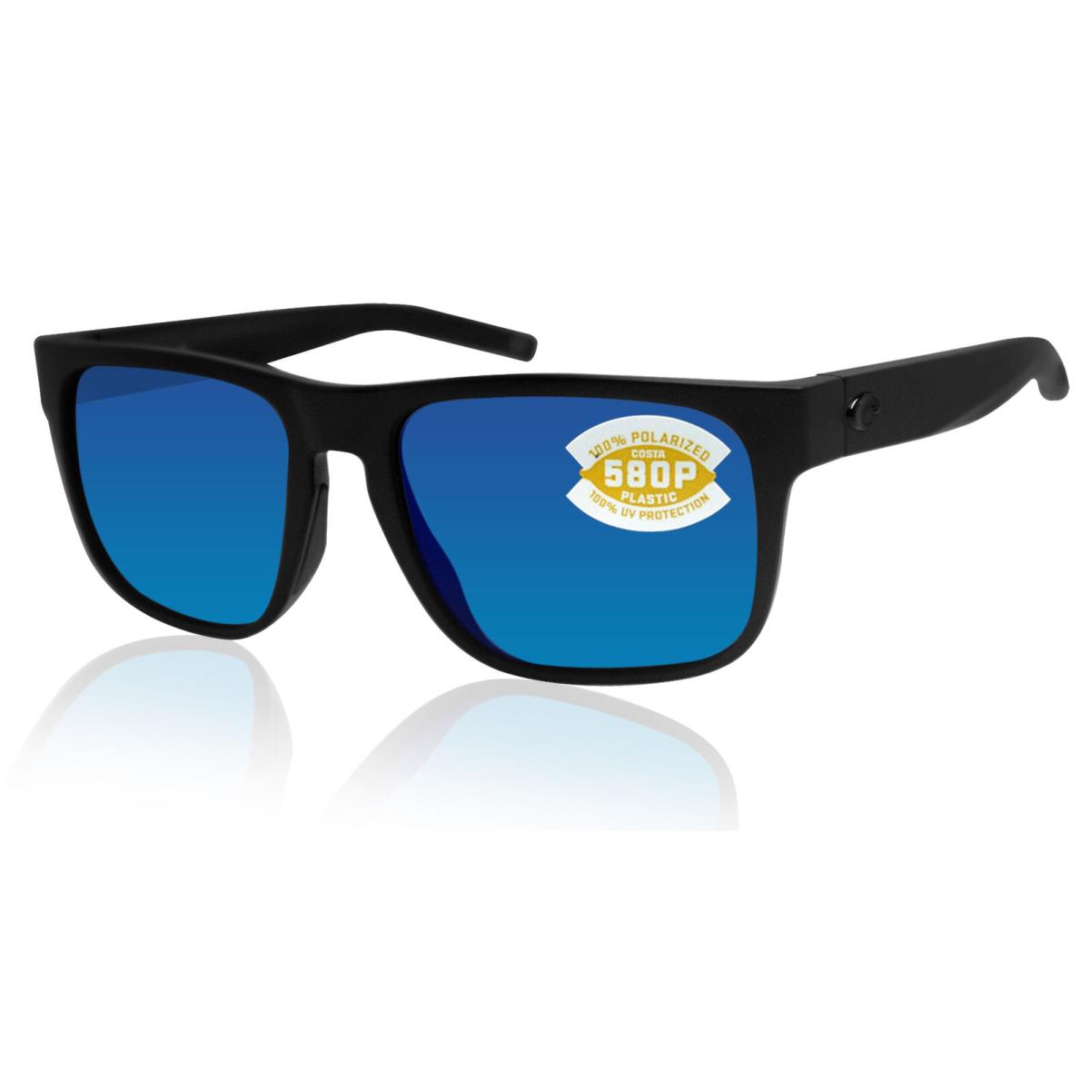 Costa Del Mar Spearo Blackout Blue Mirror 580P Plastic Polarized Lens SPO01OBMP