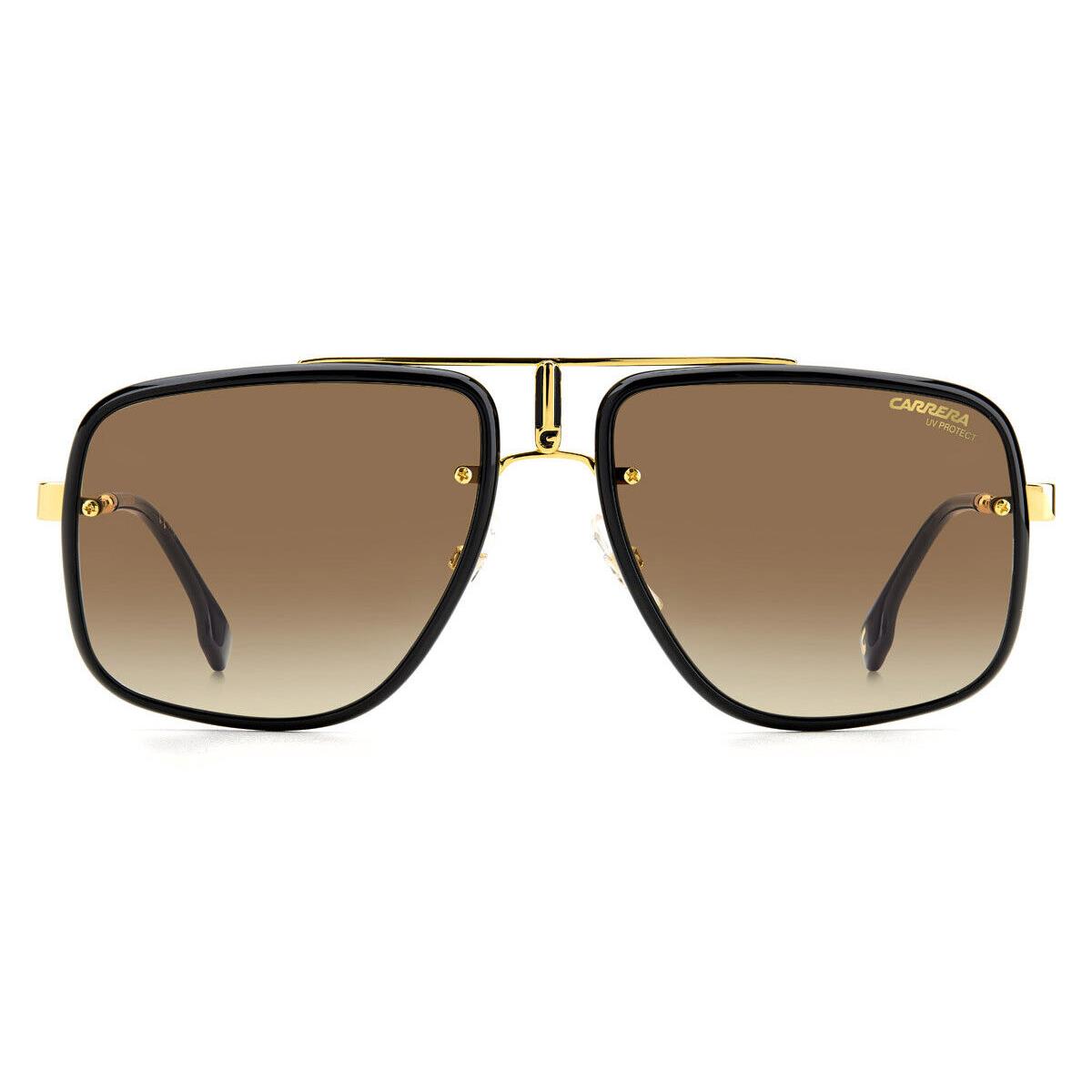 Carrera Glory Ii Sunglasses Men 0001 Yellow Gold Rectangle 59