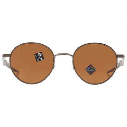 Oakley Terrigal Prizm Bronze Round Men`s Sunglasses OO4146 414607 51 - Frame: Green, Lens: Brown